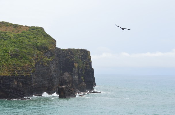 Roca Partida, zona volcánica y playa