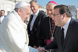 El mandatario estatal se reunió con el Papa Francisco, en días pasados, en el Vaticano