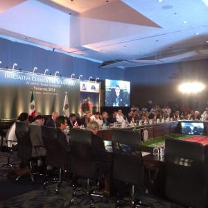 Ante líderes políticos y económicos de Europa, África y América, el Gobernador aseguró que la Iniciativa Cuenca del Atlántico llega en un momento oportuno para México y Veracruz, porque estamos ante el despertar de un México exitoso y competitivo, y porque están pasando cosas buenas como hacía décadas no sucedía.