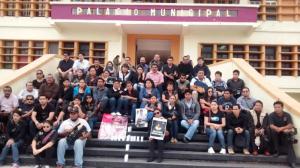 "Ni uno más", exigen reporteros de Coatzacoalcos.