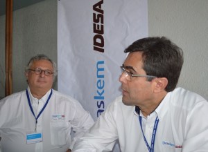 Roberto Bischoff, director general de Braskem Idesa. Y Cleantho Leite Filho, director comercial y desarrollo de negocios del corporativo mexicano-brasileño.