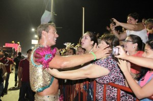 Ruli solo se dejó agasajar por el público.