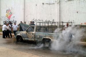La explosión se registró esta tarde a las 14:00 horas (Foto José Alfredo Estrella)