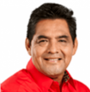 Foto del alcalde de Texistepec, Enrique Antonio Paul.