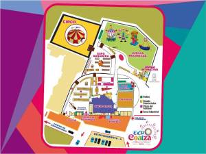Mapa de la Expoferia Coatza 2014