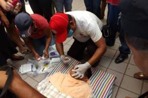 Cosme González Martinez se puso en huelga de hambre en los bajos del palacio municipal de Cosoleacaque.