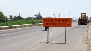 La carretera presentaba daños desde la anterior temporada de lluvias e inundaciones.