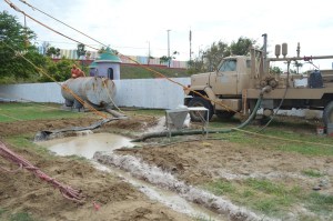 Cada pozo, tendrá una profundida hasta de 200 metros por lo que estiman sea de excelente calidad aunque venga con partículas de fierro del subsuelo.