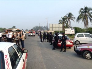 El Mando Unico resguardó la manifestación (Pedro Cayetano)