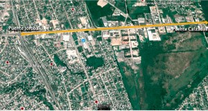 El alcalde Joaquín Caballero da el banderazo a la repavimentación con concreto hidráulico de la carretera Transístmica, desde el puente Calzadas hasta el puente Joroba.