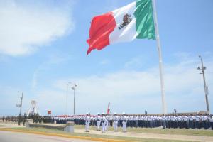 Rinden protesta 226 jóvenes que prestan su Servicio Militar Nacional.