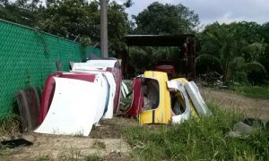 Policía estatal asegura mil 72 artículo, autopartes y refacciones robadas en el norte de Veracruz.