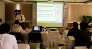 En el curso de capacitación.