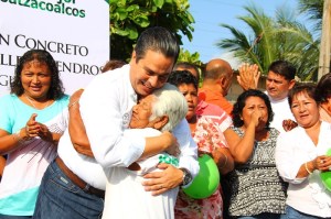La ciudadanía de la colonia Miguel Hidalgo se mostró agradecida con el presidente Joaquín Caballero.