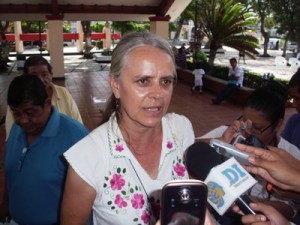 Verónica Munier, francesa que vive en la sierra de Tatahuicapan.