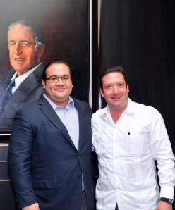 El Gobernador de Veracruz, Javier Duarte, se reunió con el presidente de la Confederación de Cámaras Industriales de los Estados Unidos Mexicanos (Concamin), Francisco Javier Funtanet Mange.