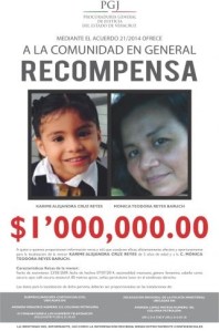 La recompensa en Coatzacoalcos es de un millón de pesos.