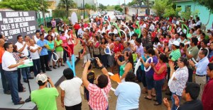 Con una inversión de 7.7 millones de pesos, dan banderazo a las pavimentaciones con concreto hidráulico de la colonia Peloteros y la San Silverio.