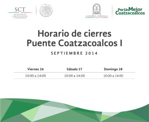 Horario de cierres.