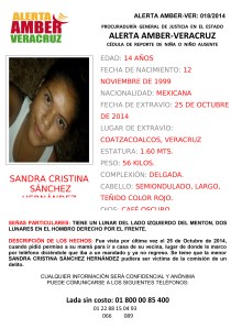 Reportan a menor desaparecida en Coatzacoalcos.