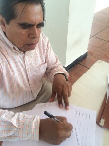 David Hernández Temoltzi, representante del Movimiento Nacional de Reclamo Ciudadano en Coatzacoalcos.