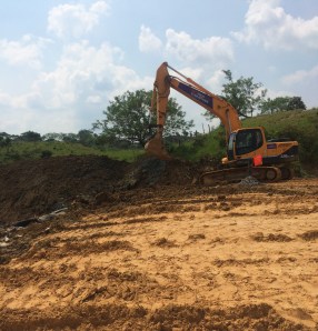 Hasta la fecha, se han depositado mil 700 toneladas en el terreno, que ha sido saneado mediante capas de arcilla.