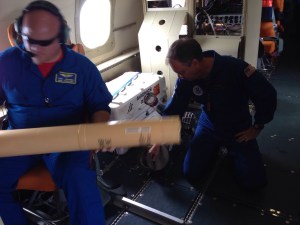 El avión cazahuracanes está tripulado por extranjeros del NOAA y por personal mexicano del SMN (Foto Conagua).