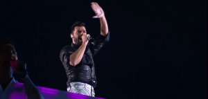 Ricky Martin en la fiesta de Los Juegos.