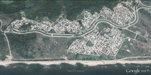 Vista áerea de Rabón Grande, de Villa Allende.