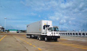 Transporte de contenedores refrigerados.