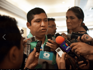 Rubén Figueroa, del Movimiento Migrante Mesoamericano, ofrecee conferencia de prensa en Villahermosa para dar a conocer el arranque de la Caravana de madres de migrantes desaparecidos que iniciará este próximo 20 de Noviembre en Tenosique, Tabasco.