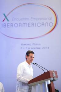 Durante el X Encuentro Empresarial Iberoamericano.