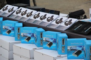 Equipo de tecnología de punta para registro dactilar.