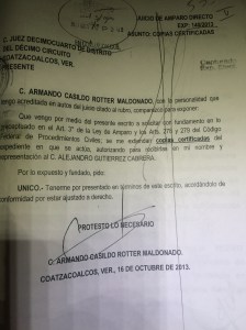 Alejandro Gutiérrez Cabrera, acusado de fraude procesal, despojo e invasión en tierras, representó al ex-alcalde.