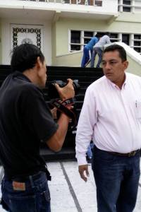 Interpusieron una queja ante Derechos Humanos  contra Oliver Damas  secretario de gobernación, Oliver Damas, porque presuntamente dio la orden a los 'porros' para que golpearan a los manifestantes.  (ARCHIVO)