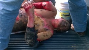 Estaba herido, en delicado estado de salud. 