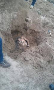 Uno de los tres decapitados.