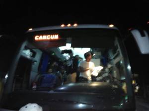 El ADO iba hacia Cancún, con escala en Coatzacoalcos.