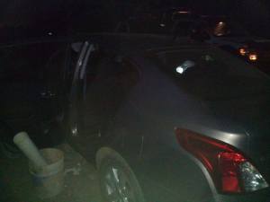 Uno de los vehículos asegurados.