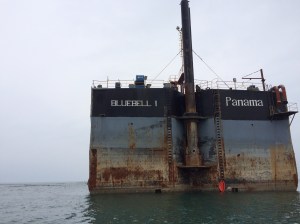 La barcaza BlueBell encalló desde noviembre del 2014 y ya afectó arrecifes de Los Tuxtlas.