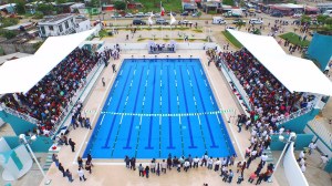 La alberca semi-olímpica fue inaugurada por el Gobernador Javier Duarte.