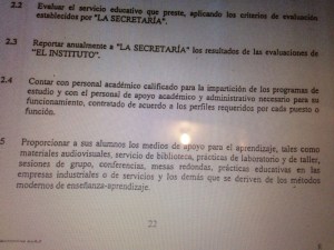 El convenio para la fundación del ITESCO marca que para su funcionamiento debe contar con laboratorios tecnológicos y de cómputo, así como biblioteca... que no cuentan las tres extensiones ilegales del Instituto.