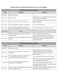 Este es el programa de ponencias magistrales.