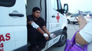 Dos heridos por quemaduras en segundo grado.