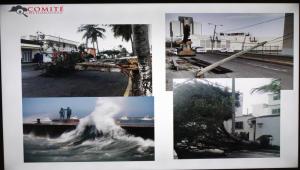 Presentaron diapositivas de las afectaciones al estado.