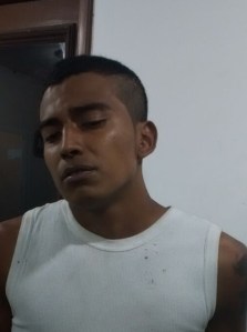 Suriel Jaudencio Santiago Toscano, de 23 años, detenido por robar frutsis y pingüinos en un Oxxo
