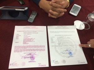 Presentaron documentos que lo acreditan ante el Gobierno de México como una orquesta original de salsa.