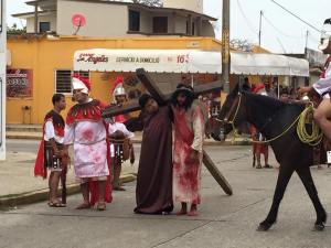 Como todos los años, se representó la agonía del calvario.
