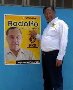Tu voz es nuestra Voz, asegura el candidato del PRD, Rodolfo de la Guardia, rumbo a la diputación federal. 