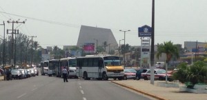 El bloqueo provocó caos vial.